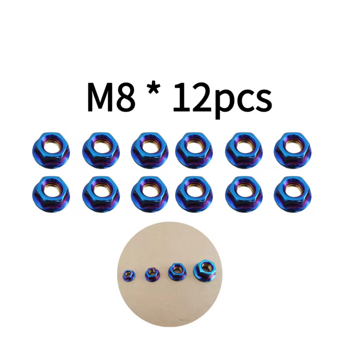 12pcs Titanium Bolt Nut