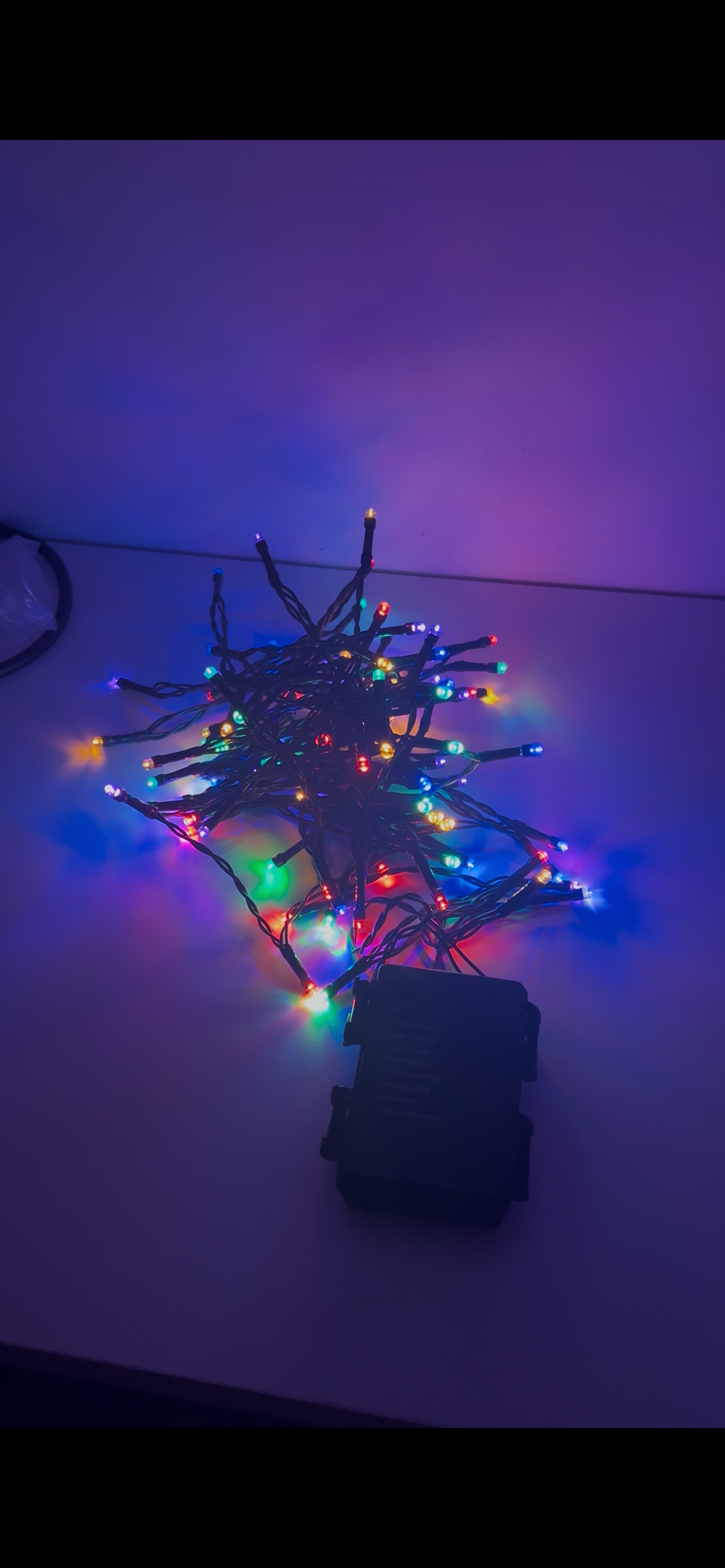 24FT Battery Powered LED Christmas Lights (multi-color)